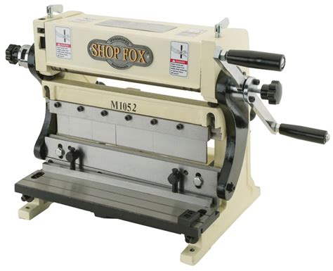 shop fox sheet metal machine|fox m1052 for sale.